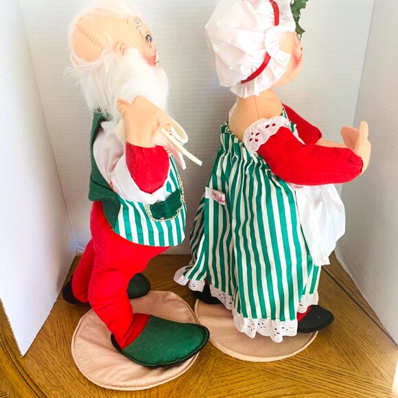 ANNALEE Mrs Claus Mr Santa Claus Merry Christmas 18” 1993 vntg Dolls - Picture 8 of 13